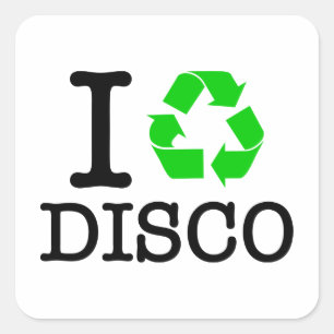 Sticker Carré I Recycle Disco