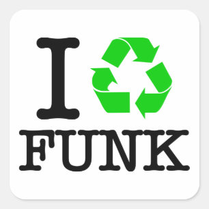 Sticker Carré I Recycle Funk