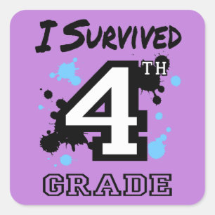 Sticker Carré I Survive 4e année