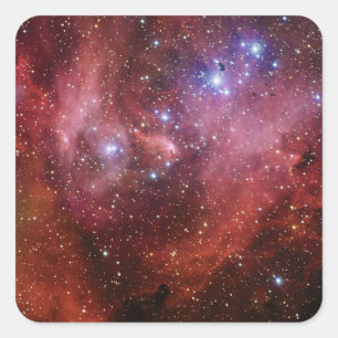 Sticker Carré IC 2944 Courir Nebula Lambda Cen Nebula