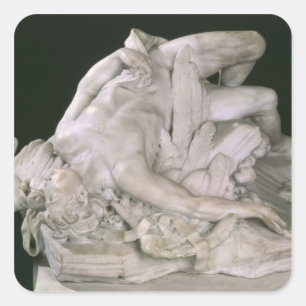 Sticker Carré Icarus Falling, 1743