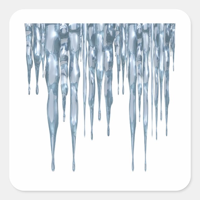 Sticker Carré Icicules (Devant)