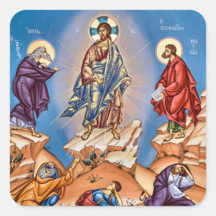 Sticker Carré Icône orthodoxe chrétienne de la Transfiguration