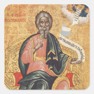 Sticker Carré Icône orthodoxe de saint André l'apôtre