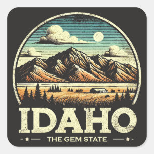 Sticker Carré Idaho