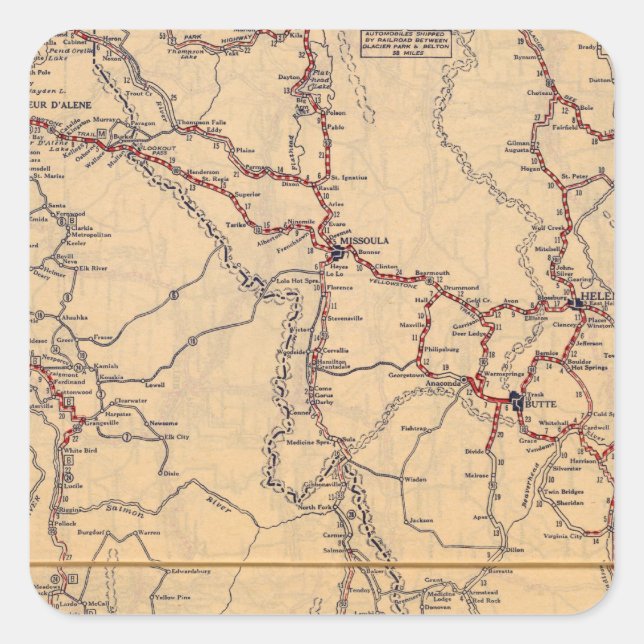 Sticker Carré Idaho 2 (Devant)