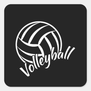 Sticker Carré Idée cadeau du joueur de beach volley-ball