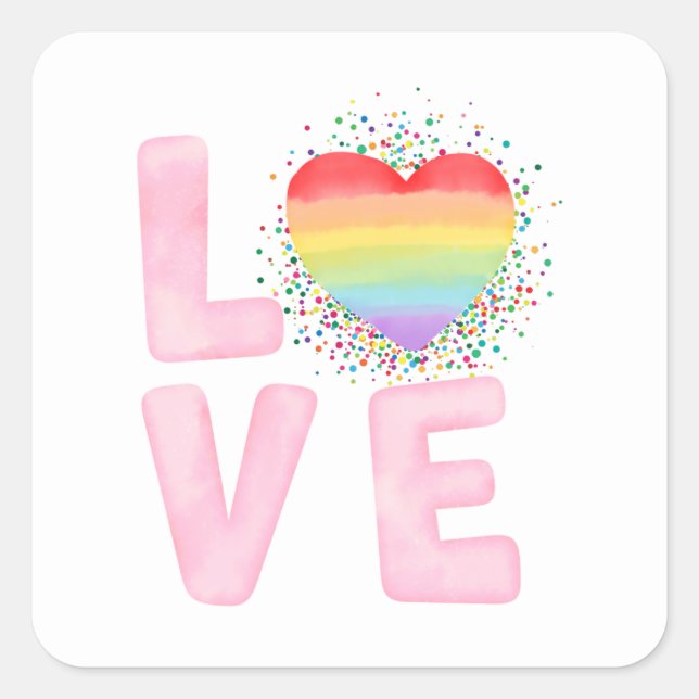 Sticker Carré Idée pour la Saint-Valentin 2023 pour elle (Devant)