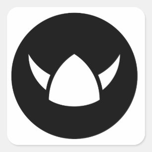 Sticker Carré Idéologie de héros de Viking