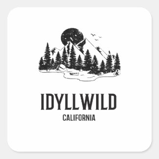 Sticker Carré Idyllwild - Californie