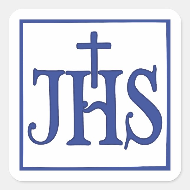Sticker Carré Iesus Hominum Salvator (Devant)