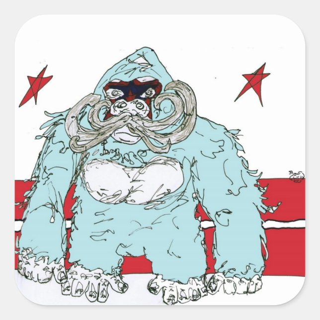 Sticker Carré iggy (Devant)