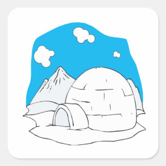 Sticker Carré Igloo 2