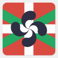 Ikurrina avec le symbole Lauburu