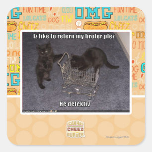 Sticker Carré Il a fait défaut