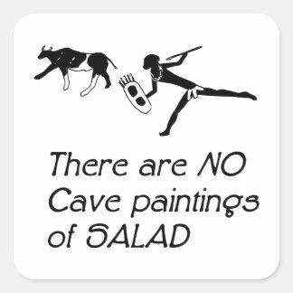 Sticker Carré Il n'y a pas de peintures rupestres de salade