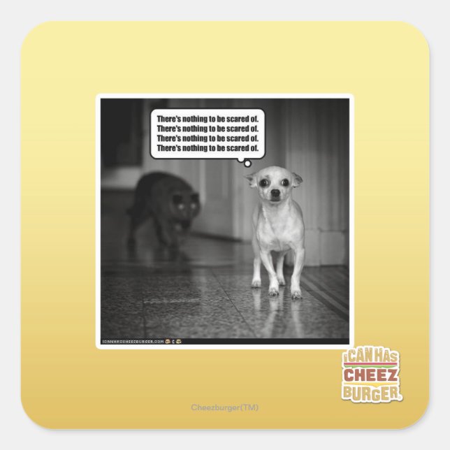 Sticker Carré Il n'y a rien à craindre (Devant)