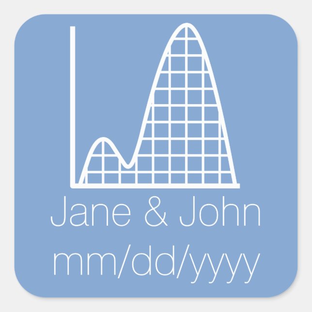 Sticker Carré Il s'ajoute dans l'auto-collant périphérique (Devant)