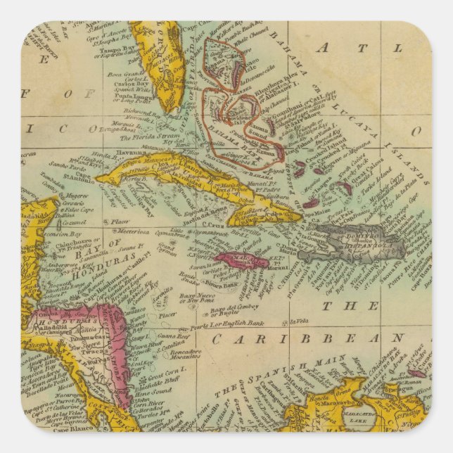 Sticker Carré Îles de l'Ouest (Devant)