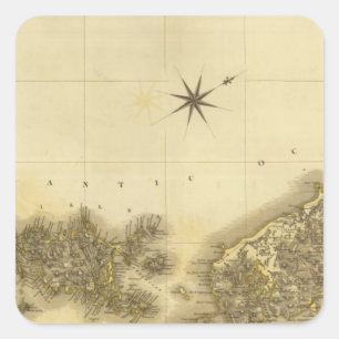 Sticker Carré Îles du Sud-Ouest