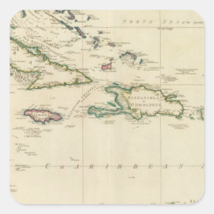 Sticker Carré Îles occidentales 2 de l'Inde