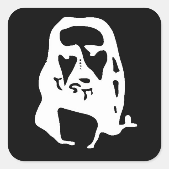 Sticker Carré Illusion optique de Jésus-Christ Extraordinaire (Devant)