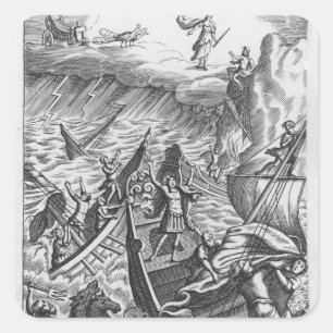 Sticker Carré Illustration de 'L'Aeneid' par Virgil