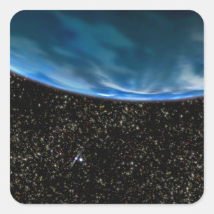 Sticker Carré Illustration de l'horizon terrestre