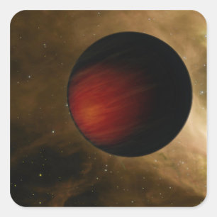 Sticker Carré Illustration d'un Jupiter chaud appelé HD 149026b