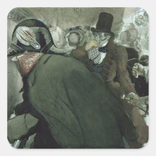 Sticker Carré Illustration pour le nez par Nikolai Gogol