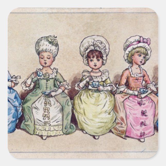 Sticker Carré Illustration pour 'St. Saint Valentin', 1914 (Devant)