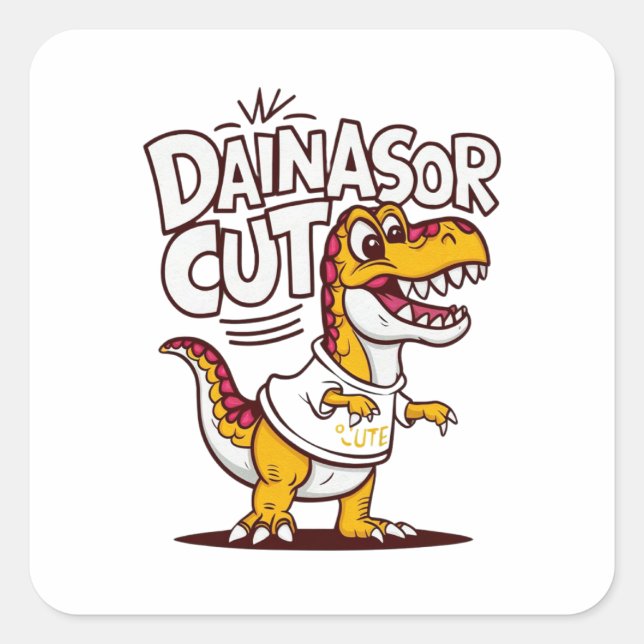 Sticker Carré Illustration vectorielle vivante et capricieuse d' (Devant)