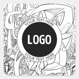 Sticker Carré Illustrations originales modernes en ligne et votr