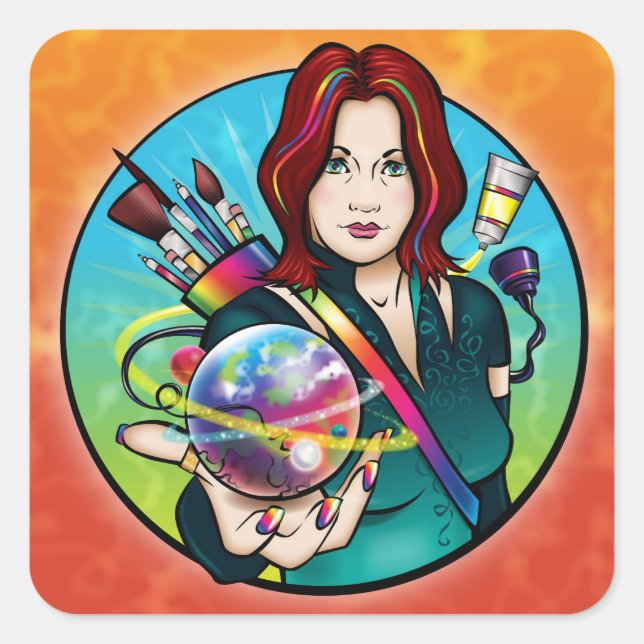 STICKER CARRÉ ILLUSTRIE (Devant)