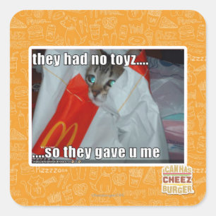 Sticker Carré ils n'avaient pas de jouets