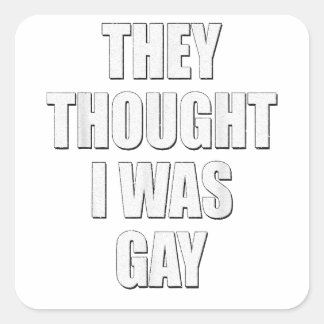 Sticker Carré Ils pensaient que c'était des mèmes gays sur Inter