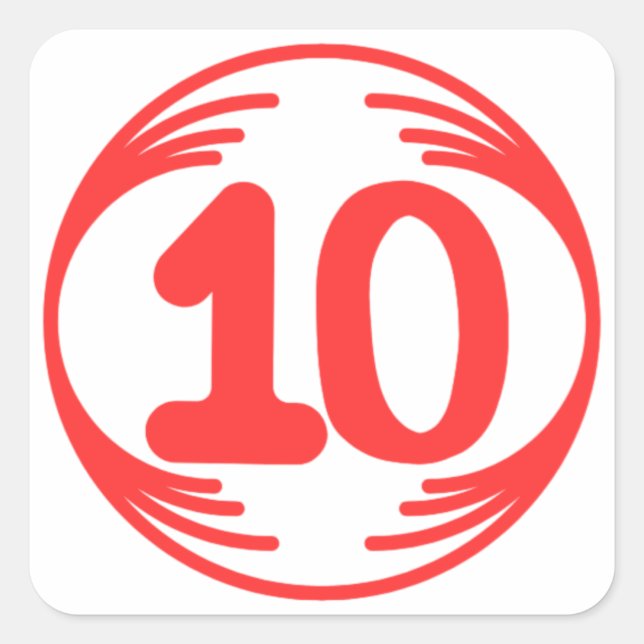 Sticker Carré Image amusante au milieu d'un design amusant (Devant)