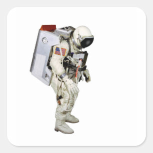 Sticker Carré Image d'astronaute pour Carré-Stickers-Glossy