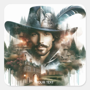 Sticker Carré Imaginaire brave brave et beau soldat