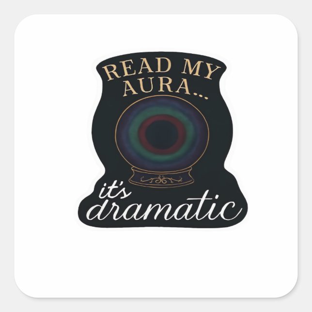 Sticker Carré Imaginaire Whimsigoth - Forêts mystiques, Lunes et (Devant)