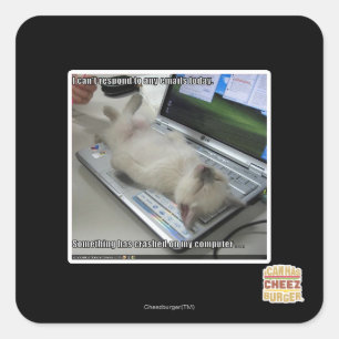 Sticker Carré Impossible de répondre