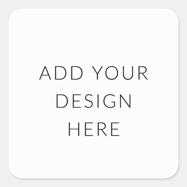 Sticker Carré Impression d'autocollants carrés de 2" (Devant)