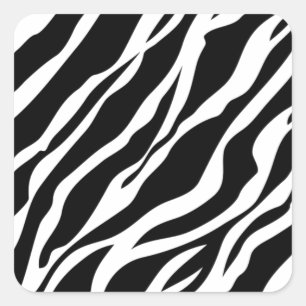 Sticker Carré Impression Zebra