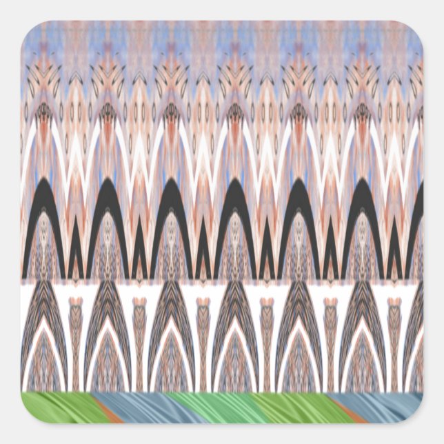 Sticker Carré Imprimer l'art Motif Abstrait Extraordinaire (Devant)