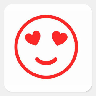 Sticker Carré in love