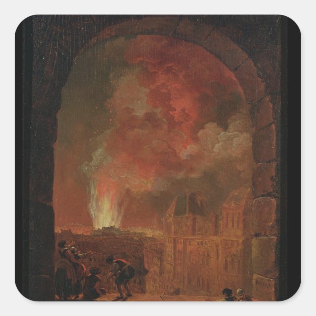 Sticker Carré Incendie à l'Opéra du Palais-Royal (Devant)