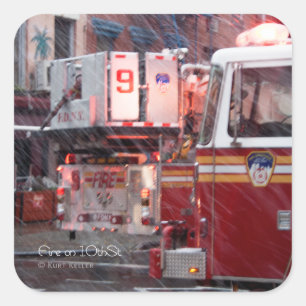 Sticker Carré Incendie le 10ème ST