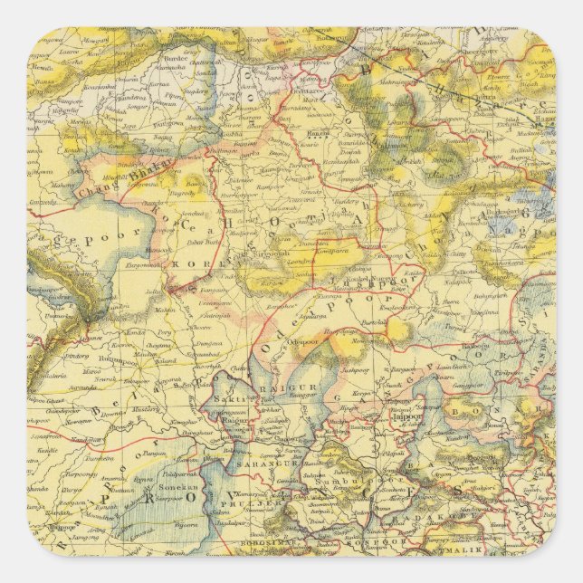 Sticker Carré Inde 2 (Devant)