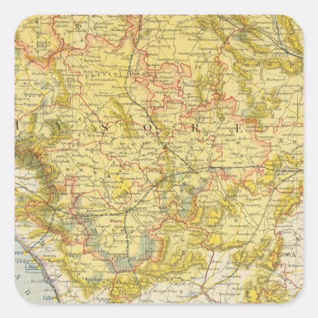 Sticker Carré Inde 7 (Devant)