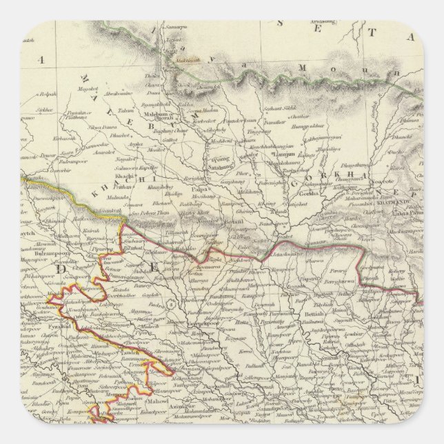 Sticker Carré Inde X (Devant)